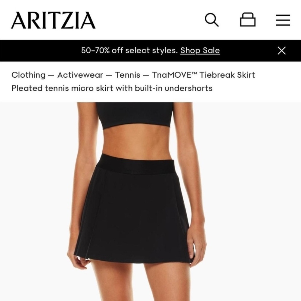 Aritzia TNAction Tennis Skirt